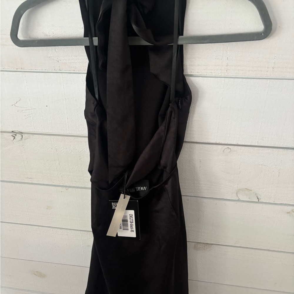 ANGEL BIBA NWT
Sonoma Halterneck Faux Wrap Twist
Back Mini Dress Black Size XS - Picture 10 of 12